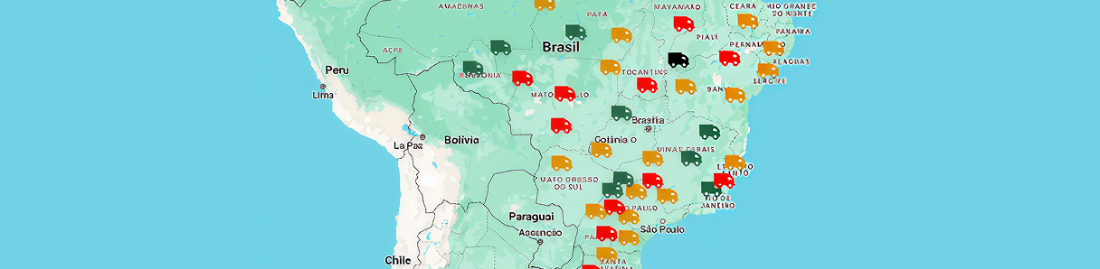 Mapa de fretes